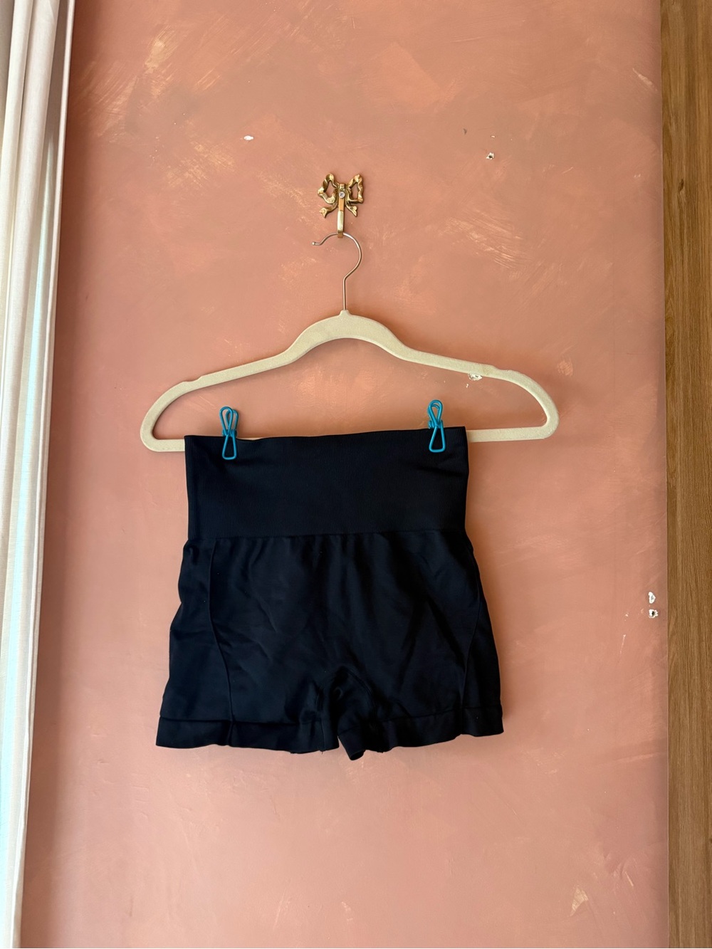 Women's High-Rise Black Athletic Shorts